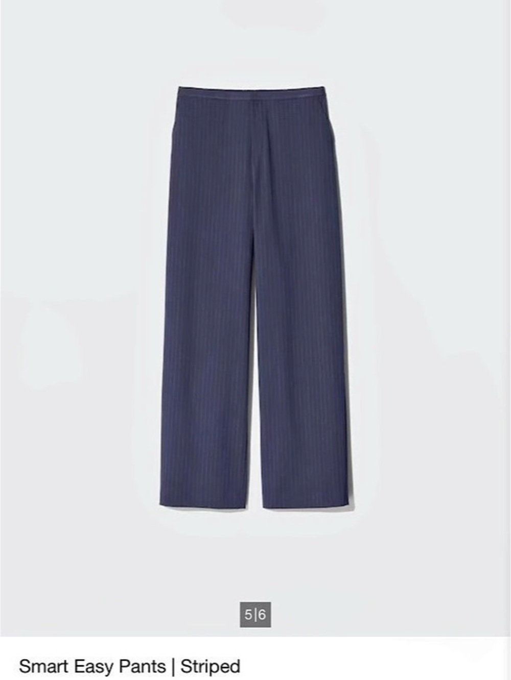 Uniqlo Smart Easy Pants | Striped Wide Leg Pants